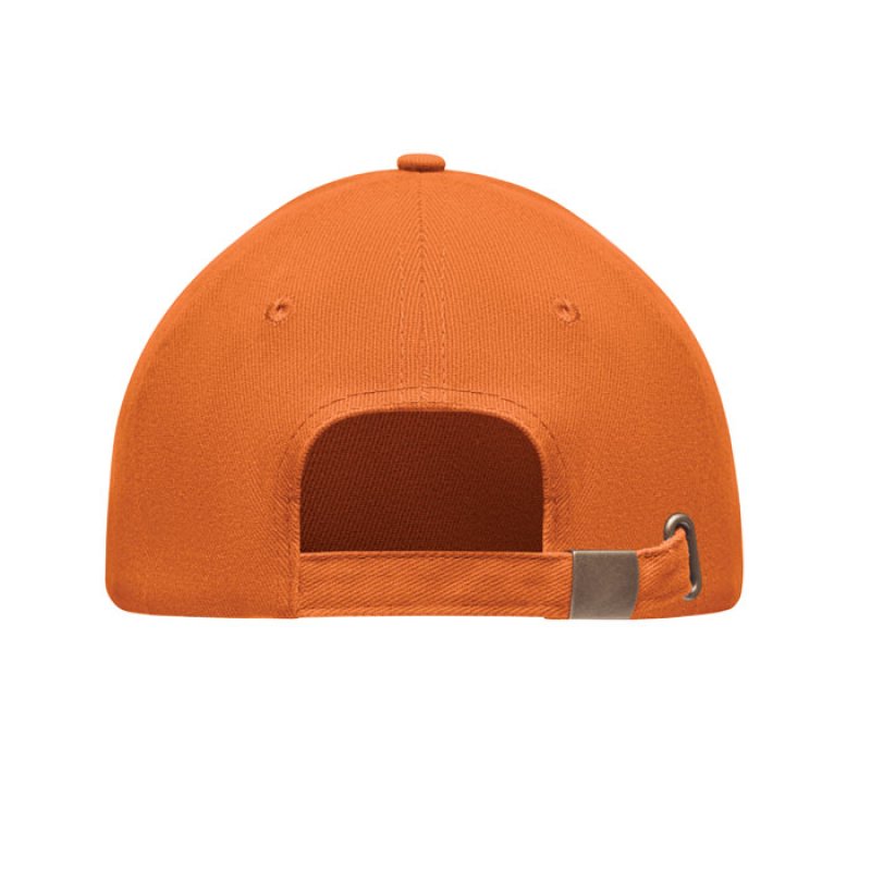 6 panelová šiltovka > oranžová