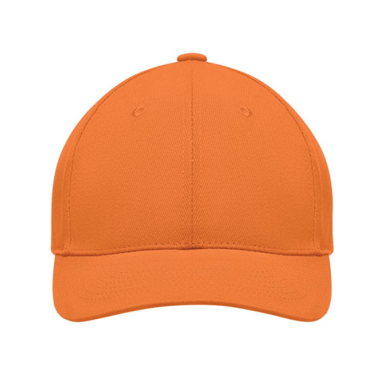 6 panelová šiltovka > oranžová