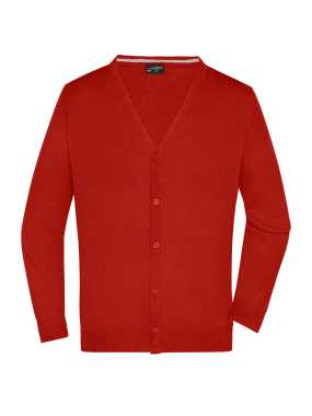 Pánsky sveter (DAIBER Men's V-Neck Cardigan) > červená (bordeaux) > M
