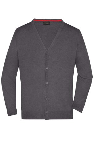 Pánsky sveter (DAIBER Men's V-Neck Cardigan) > šedá (anthracitemelange) > L