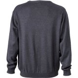 Pánsky sveter (DAIBER Men's V-Neck Cardigan) > šedá (anthracitemelange) > L