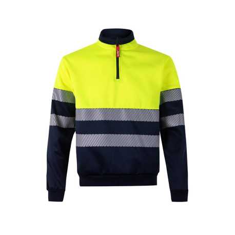 Pánska mikina (VELILLA RS TWO-TONE SWEATSHIRT) > modrá (navy) / žltá (hi-vis) > 3XL