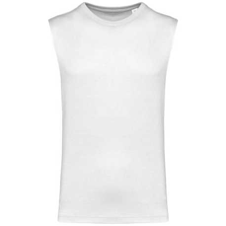 Pánske tielko (ECO-FRIENDLY MEN SLEEVELESS T-SHIRT) > biela > L