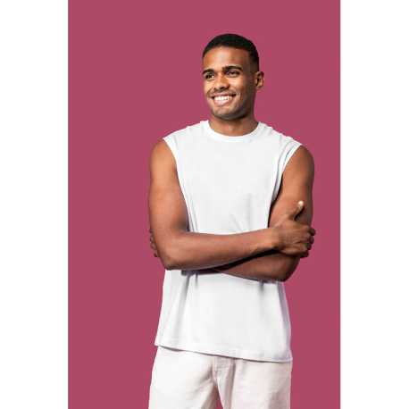 Pánske tielko (ECO-FRIENDLY MEN SLEEVELESS T-SHIRT) > modrá (navy) > 3XL