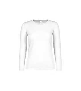 Dámske tričko (B&C E150 LSL /WOMEN) > biela > S