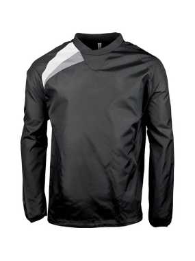 Pánska mikina (Proact ADULTS' RAIN SWEATSHIRT) > čierna / biela / šedá (storm) > 4XL