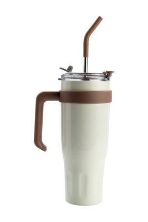 Termohrnček XXL so slamkou (VANILLA SEASON) > béžová