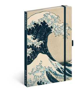 Zápisník (Katsushika Hokusai) - 13 x 21 x 2 cm > linajkový