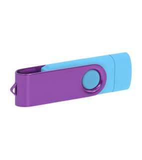 USB flash pamäť 2.0 > modrá (light) / fialová > 32GB