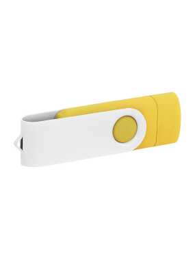 USB flash pamäť 2.0 > žltá / biela > 16GB