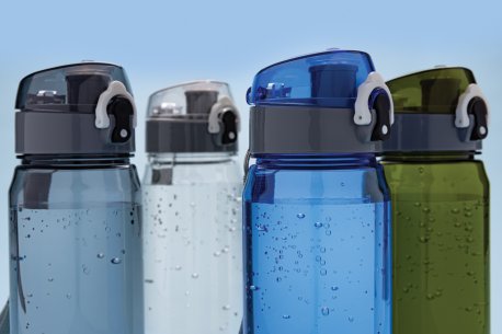 Uzamykateľná fľaša na vodu Yide 800ml RCS RPET > čierna