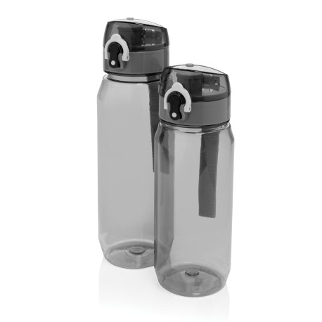 Uzamykateľná fľaša na vodu Yide 800ml RCS RPET > čierna