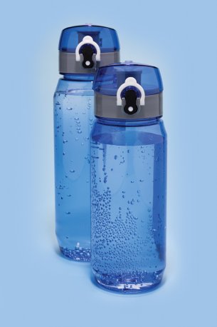 Uzamykateľná fľaša na vodu Yide 800ml RCS RPET > modrá