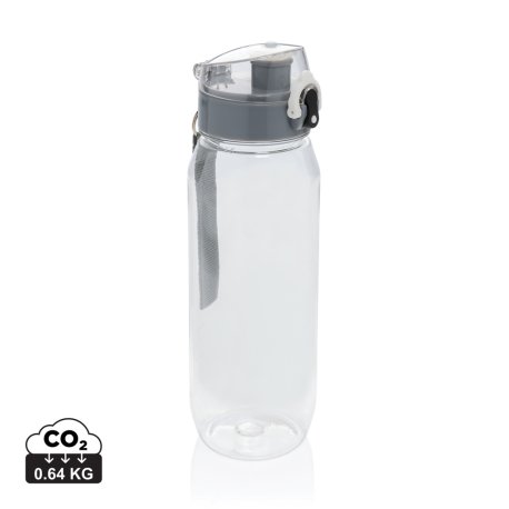 Uzamykateľná fľaša na vodu Yide 800ml RCS RPET > transparentná