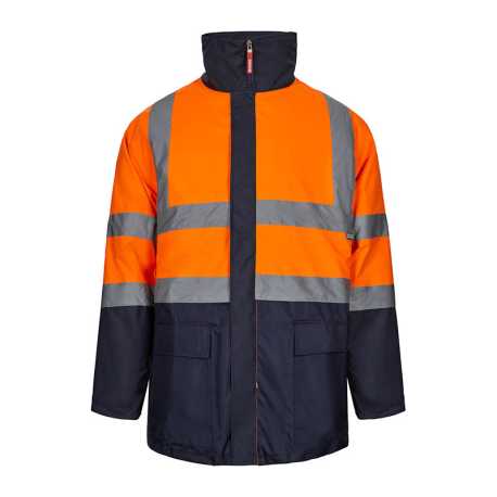 Pánska bunda (VELILLA HV 4IN1 TWO-TONE PARKA) > modrá (marine) / oranžová (hi-vis) > L