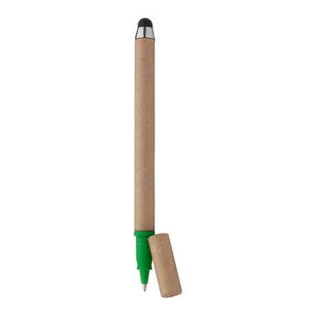 Dotykové guľôčkové pero z recyklovaného papiera > prírodná (natural)