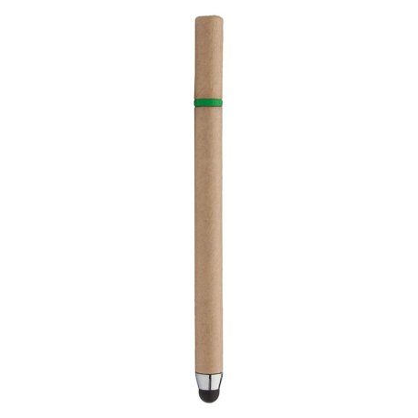 Dotykové guľôčkové pero z recyklovaného papiera > prírodná (natural)