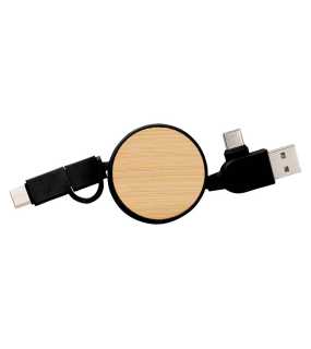 Zvinovací USB kábel > čierna