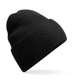 Unisex čiapka (Beechfield Oversized Cuffed Beanie) > čierna