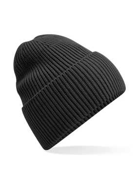 Unisex čiapka (Beechfield Oversized Cuffed Beanie) > šedá (charcoal)