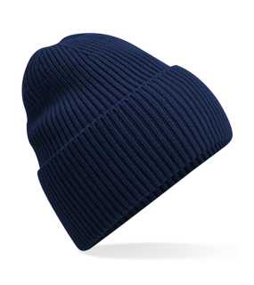 Unisex čiapka (Beechfield Oversized Cuffed Beanie) > modrá (oxford navy)