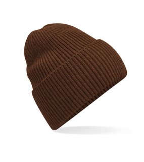 Unisex čiapka (Beechfield Oversized Cuffed Beanie) > zelená (walnut)