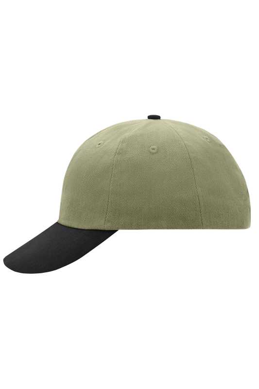 6 panelová šiltovka (MB 6 Panel Raver Cap) > khaki (light) / čierna
