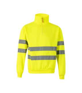 Pánska mikina (VELILLA HV SWEATSHIRT) > žltá (hi-vis) > M
