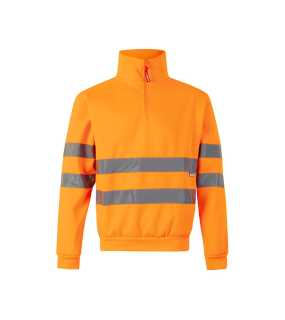 Pánska mikina (VELILLA HV SWEATSHIRT) > oranžová (hi-vis) > 3XL
