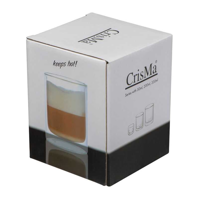 Dvojstenný sklenený pohár 330 ml > transparentná