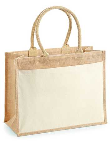 Nákupná taška (WM Cotton Pocket Jute Shopper) > béžová (natural)