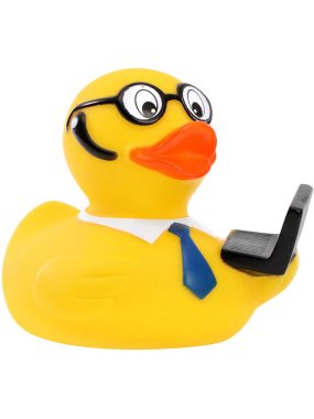 Kačička do vane (MBW Squeaky duck laptop) > viacfarebná
