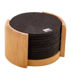 RPET sada podtáckov > čierna / prírodná