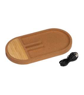 Stolný organizér z bambusu a korku Lancester > prírodná