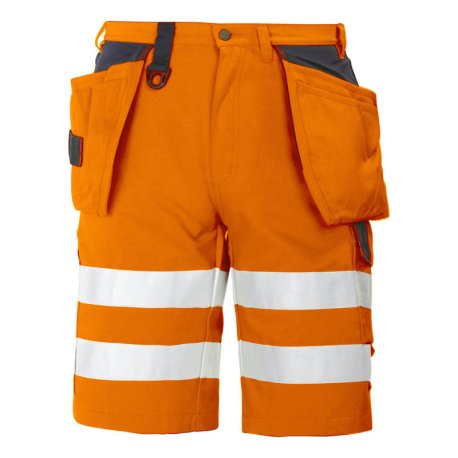 Pánske krátke nohavice (PROJOB SHORTS HV CLASS 2) > oranžová > 46