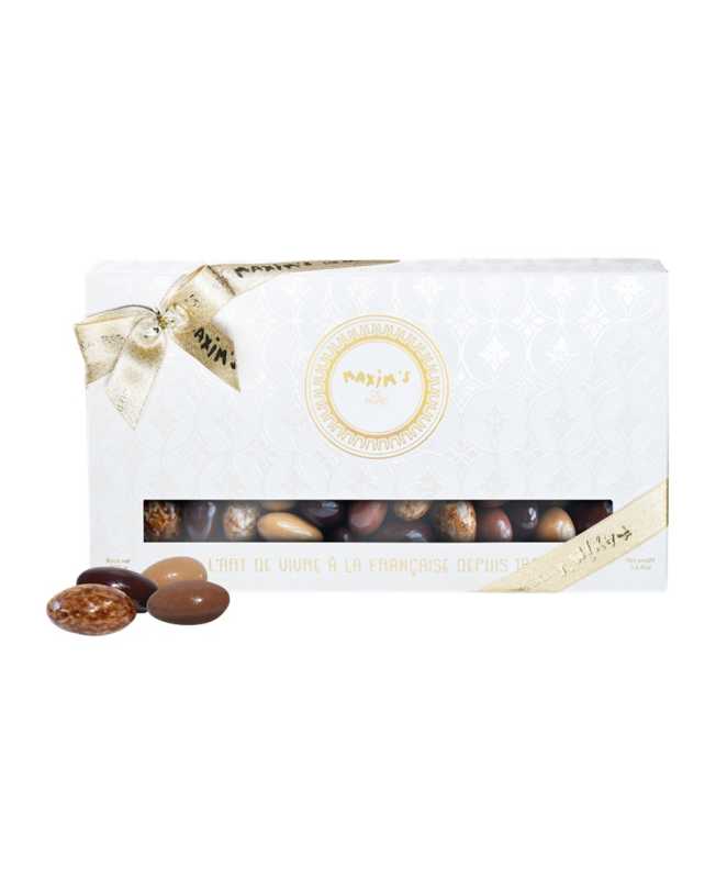Luxury Gift-Box with 4 assorted chocolate almonds 200 g Maxim’s