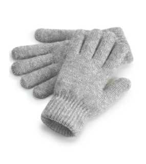 Unisex rukavice (Beechfield Cosy Ribbed Cuff Gloves) > šedá (marl)