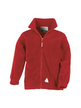 Detská bunda (RESULT JUNIOR FULL ZIP ACTIVE FLEECE) > červená > 2XS