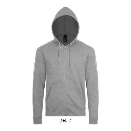 Unisex mikina(SOL'S STONE UNISEX ZIP HOODIE) > šedá (melange) > 2XL