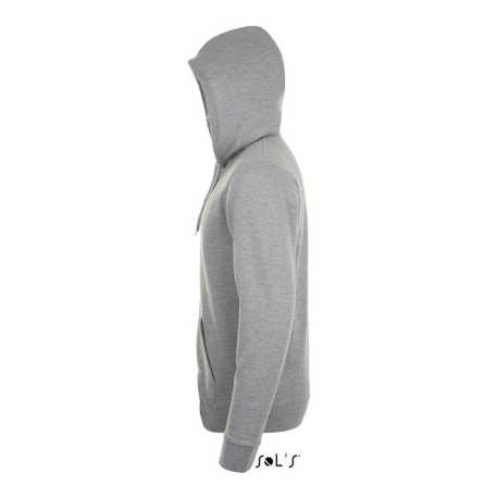 Unisex mikina(SOL'S STONE UNISEX ZIP HOODIE) > šedá (melange) > 2XL