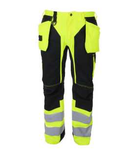 Pánske nohavice (PROJOB WAISTPANT EN ISO 20471) > žltá / čierna > 50