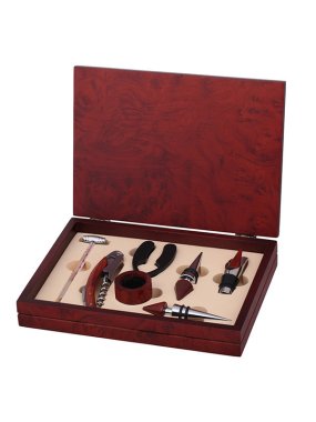 Súprava na víno > hnedá