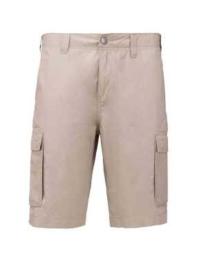 Pánske krátke nohavice (KARIBAN MEN'S LIGHTWEIGHT MULTIPOCKET BERMUDA SHORTS)>béžová>44