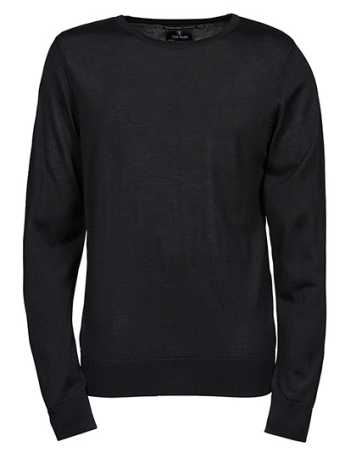 Unisex sveter (Tee Jays Mens Crew Neck Sweater) > čierna > 3XL