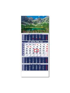 Nástenný kalendár (ŠTANDARD 4M 2026) - 29,5 x 66,3 cm > modrá > Obr. A