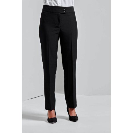 Dámske nohavice (Premier LADIES' 'IRIS' STRAIGHT LEG TROUSERS) > čierna > 16