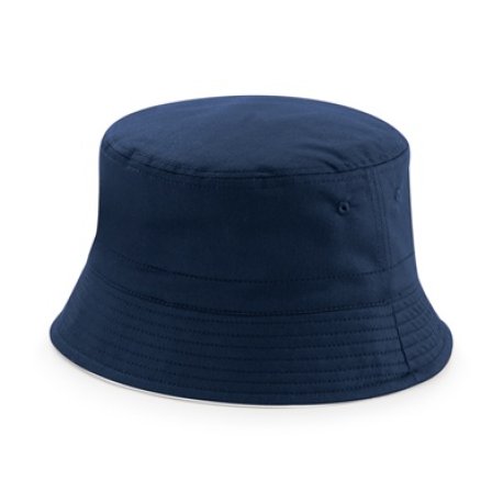 Unisex šiltovka (Beechfield Reversible Bucket Hat)> modrá (french navy) / biela >L/XL