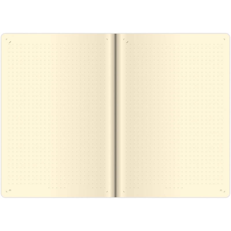 Zápisník (Twin 2026) - 14,5 x 20,5 cm > hnedá Bla bla > bodkovaný L