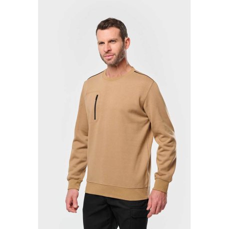 Unisex mikina (UNISEX DAYTODAY CONTRASTING POCKET SWEATSHIRT) > čierna / strieborná > L