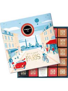 Red & gold pencil tin | 8 assorted chocolate squares 39 g Maxim’s
